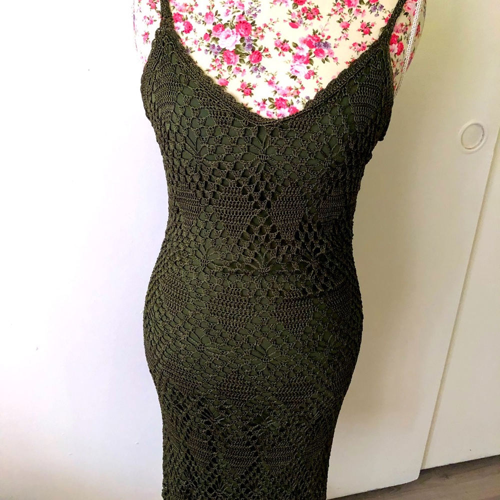 Green Net Dress